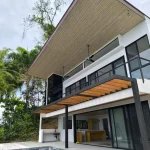 vidrio y aluminio para residencia contemporánea
