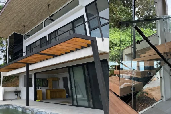Soluciones integrales en vidrio y aluminio para residencia contemporánea